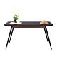 柏蒂家居-羅琳4.5尺時尚黑玻璃餐桌-135x80x76cm product thumbnail 1