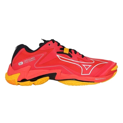 MIZUNO WAVE LIGHTNING Z8 男排球鞋-訓練 美津濃 V1GA240002 紅白黃黑