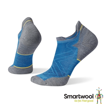 官方直營 Smartwool 機能跑步局部輕量減震踝襪 海王星藍 美麗諾羊毛襪 跑襪 保暖襪 除臭襪