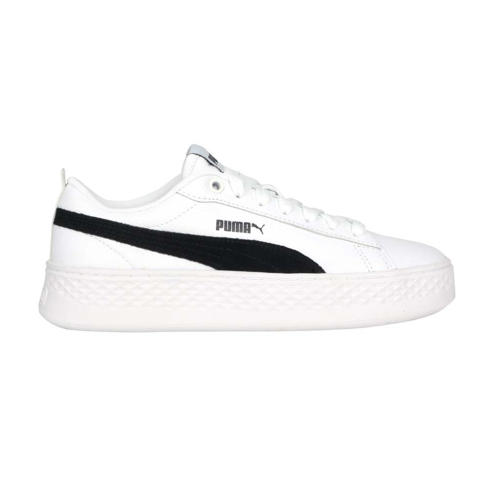 puma smash platform l white