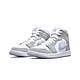 Nike Air Jordan 1 Mid Wolf Grey 煙灰 冰藍 女款男段 休閒鞋 男女鞋 BQ6472-105 product thumbnail 1