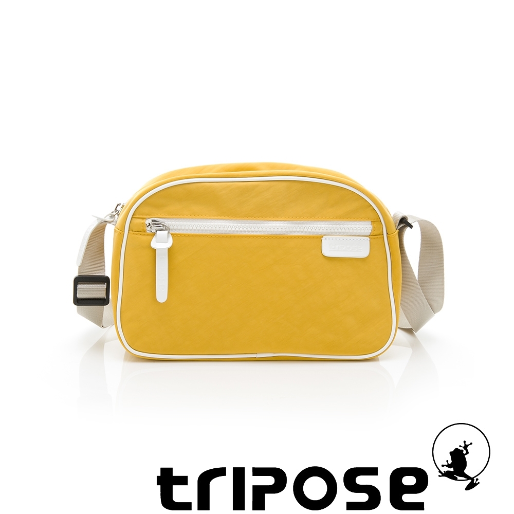 tripose PIPE系列滾邊梯型斜背包 黃