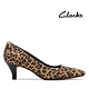 Clarks 都會女伶 全真皮微尖頭棕色豹紋低跟鞋 棕色豹紋 product thumbnail 2