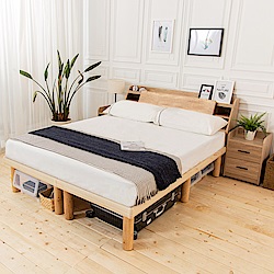 時尚屋 佐野5尺床箱型高腳雙人床 (不含床頭櫃-床墊)