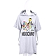 MOSCHINO SesameStreet 芝麻街聯名 寬鬆版人物印花連帽上衣 洋裝(灰色) product thumbnail 1