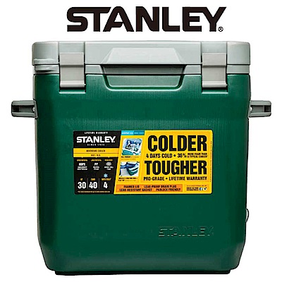 美國Stanley 可提式Cooler冰桶28.3L 綠色