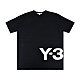 Y-3 20週年紀念款白字LOGO純棉短袖圓領T恤(男/黑) product thumbnail 1