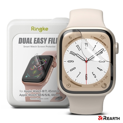 Rearth Ringke Apple Watch 44/45mm 抗衝擊螢幕保護貼(三片裝)