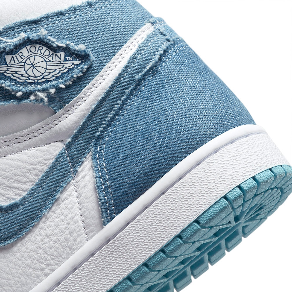 Nike Jordan 1 High OG Denim 女鞋藍白色水洗丹寧運動休閒鞋DM9036-104