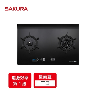 【SAKURA 櫻花】智能雙炫火二口玻璃檯面爐G2928G(NG1 原廠安裝-官方直營)