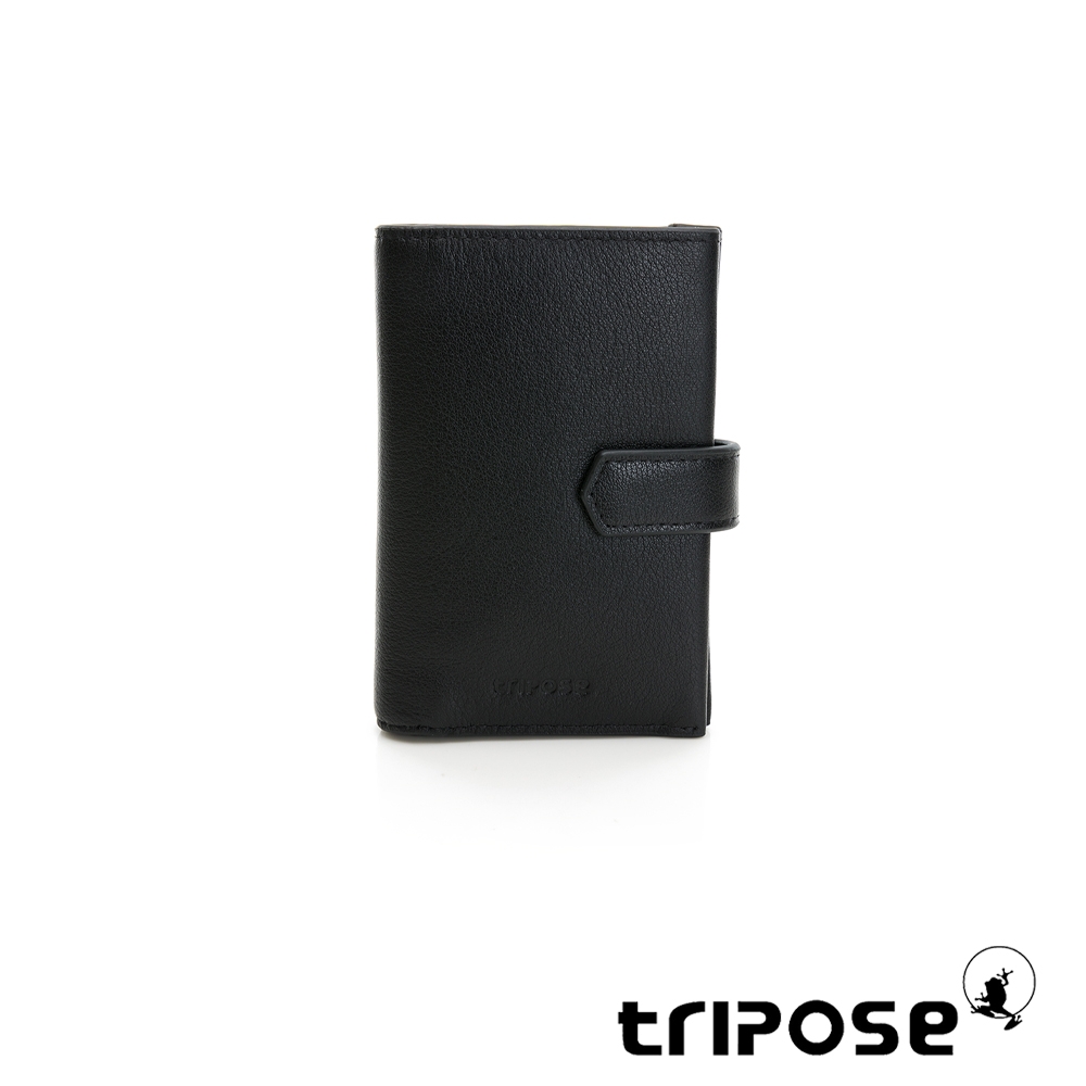 tripose TRANS進口牛皮中夾 黑