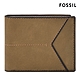 FOSSIL Jayden 復古信封真皮皮夾-苔癬綠 SML1865365 product thumbnail 1