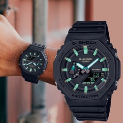 CASIO 卡西歐 G-SHOCK 2100八角鏽鐵意象手錶 過年送禮 GA-2100RC-1A