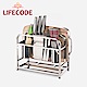 LIFECODE 收納王-多用途不鏽鋼砧板架/刀具架 product thumbnail 1