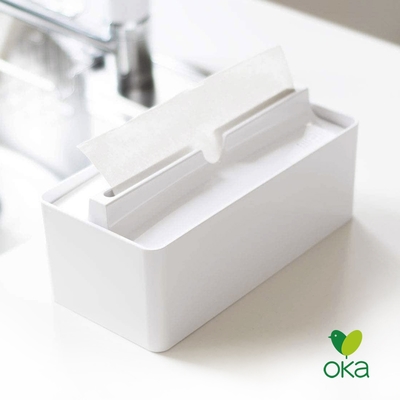 日本OKA fill+fit 寬形下降式面紙盒