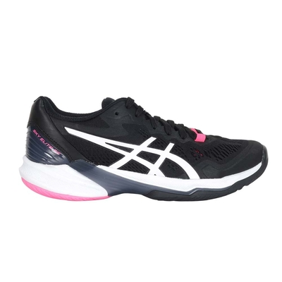 ASICS SKY ELITE FF 2 女排羽球鞋-排球 羽球 亞瑟士 1052A053-001 黑白桃紅