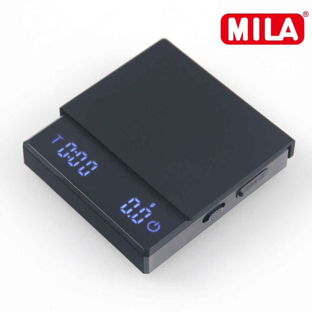 MILA 迷你咖啡電子秤(智能秤、義式秤、咖啡秤、計時、秤重)-黑色