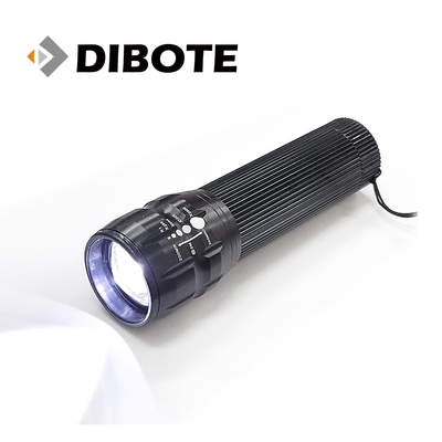 迪伯特DIBOTE LED強光伸縮無段式變焦手電筒 超值組