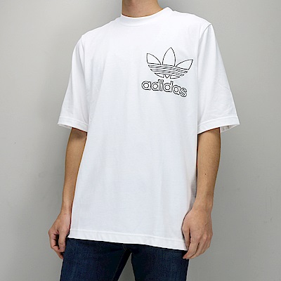 ADIDAS FLOATING TEE 三葉草男短袖T恤白 