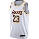 Nike LeBron James Lakers [CW3595-101] 男 球衣 詹姆斯 23號 湖人 球迷版 白紫 product thumbnail 1