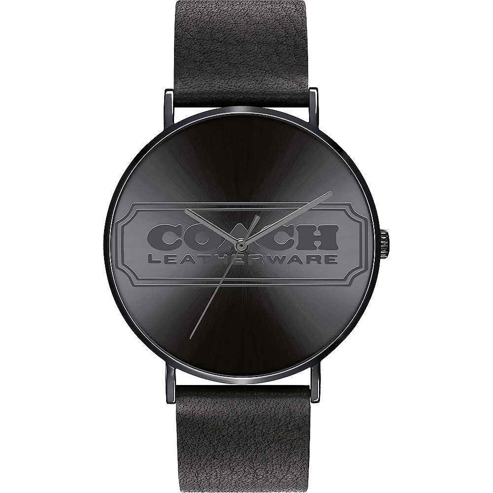 COACH 經典LOGO皮帶腕錶-41mm(14602528)