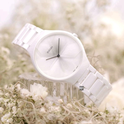 RADO 雷達表 官方授權R01 限量True Thinline真薄 世界花園四季 冬天雪花白39㎜ (R27007032)