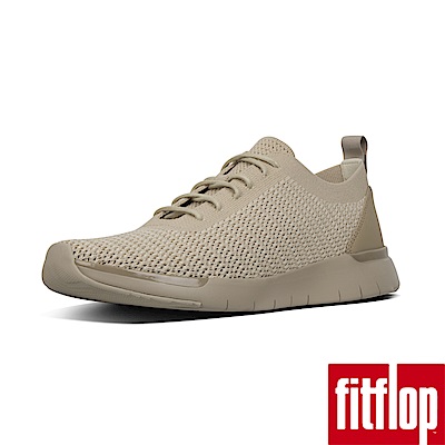 FitFlop FLEXKNIT LACE-UP SNEAKERS-淺礫色