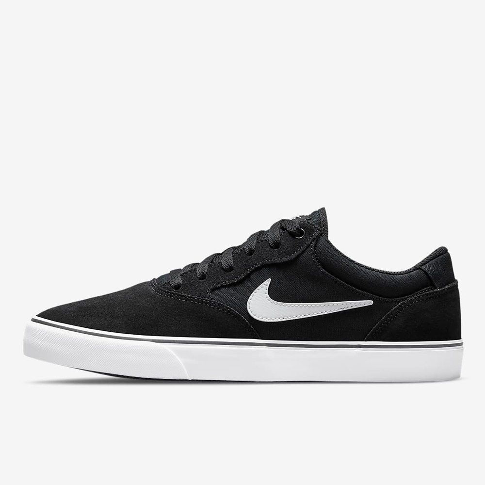 NIKE SB CHRON 2男輕量麂皮滑板休閒鞋 -黑- DM3493001