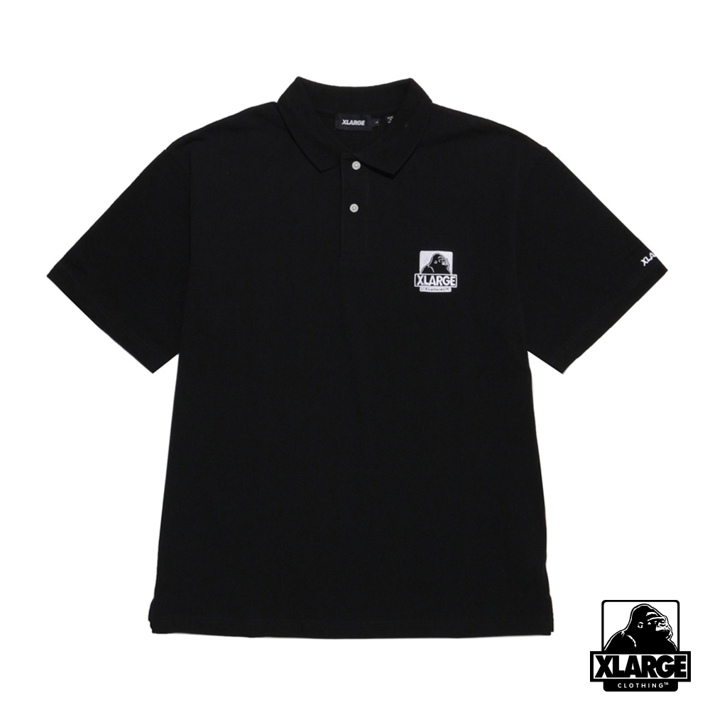 XLARGE EMBROIDERY OG POLO SHIRT 經典LOGO短袖POLO衫-黑