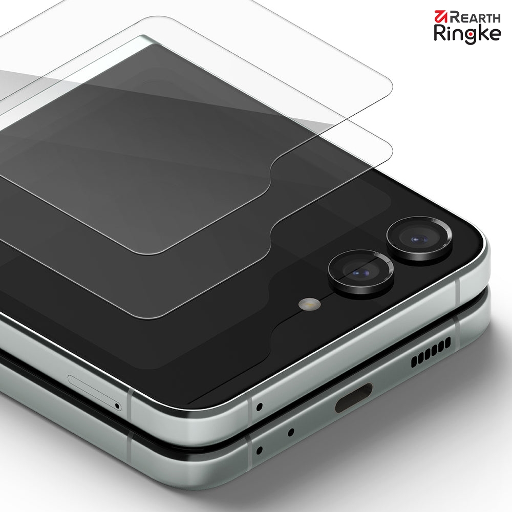 【Ringke】三星 Galaxy Z Flip 5 [Tempered Glass] 鋼化玻璃螢幕保護貼（2入）