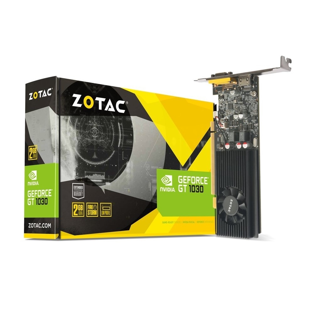 ZOTAC索泰 GeForce GT 1030 2GB GDDR5 Low Profile 顯示卡