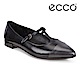 ECCO SHAPE POINTY BALLERINA 氣質尖頭縷空平底鞋 女-黑 product thumbnail 1