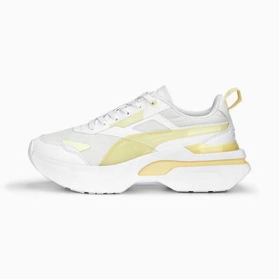 PUMA Kosmo Rider Tech Wns 女休閒鞋-白黃-38987803