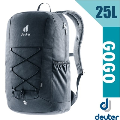 Deuter GoGo DayPack 3D透氣休閒旅遊後背包25L_3813224 黑