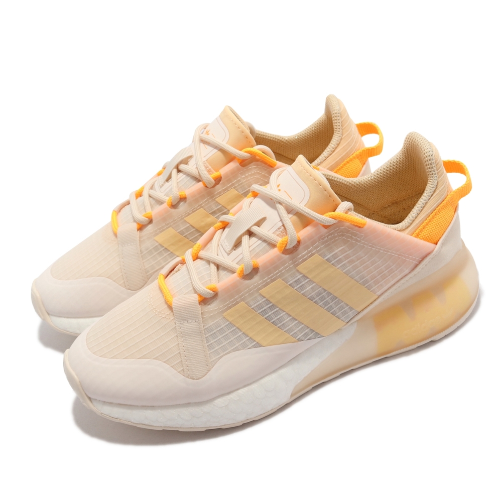 adidas 休閒鞋 ZX 2K Boost Pure W 女鞋 愛迪達 再生材質 透氣 舒適 避震 球鞋 橘 白 GZ7875