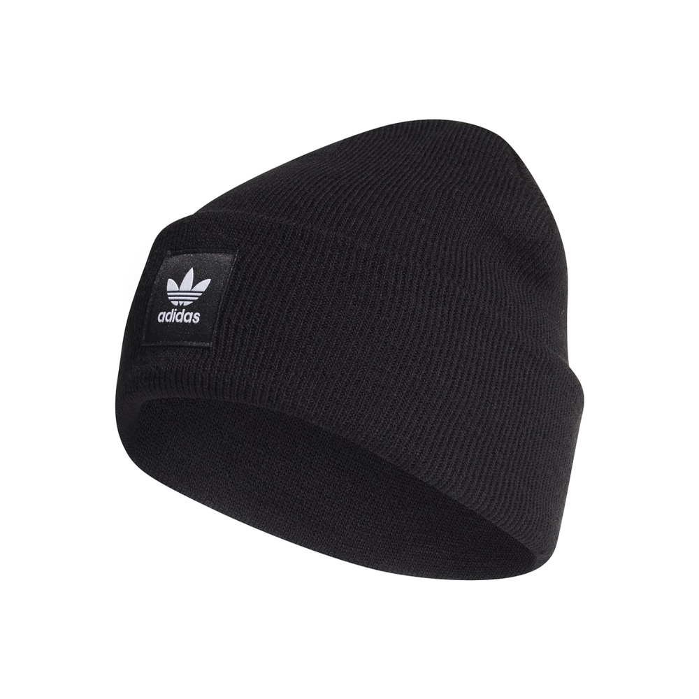 adidas 毛帽 Adicolor Cuff Beanie 愛迪達 三葉草 冬季必備 保暖 穿搭 黑 白 ED8712