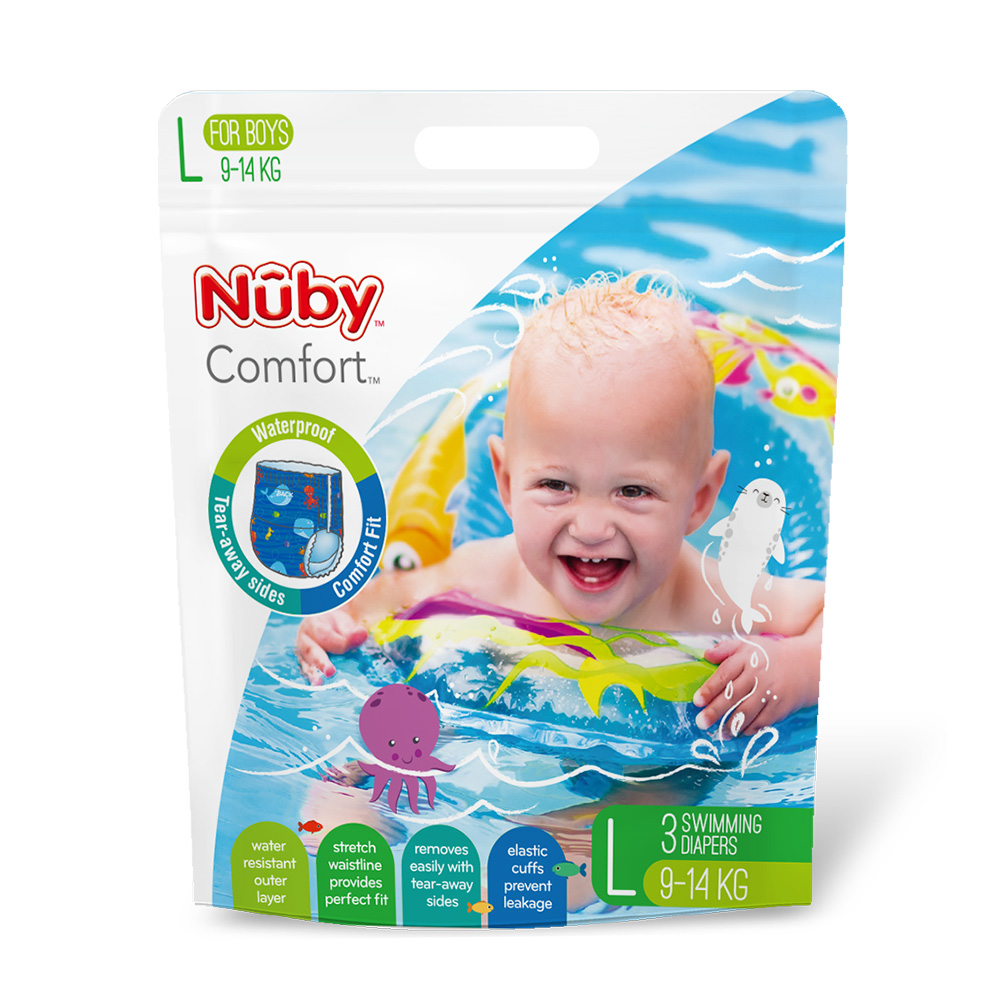 Nuby 游泳尿布(男L)