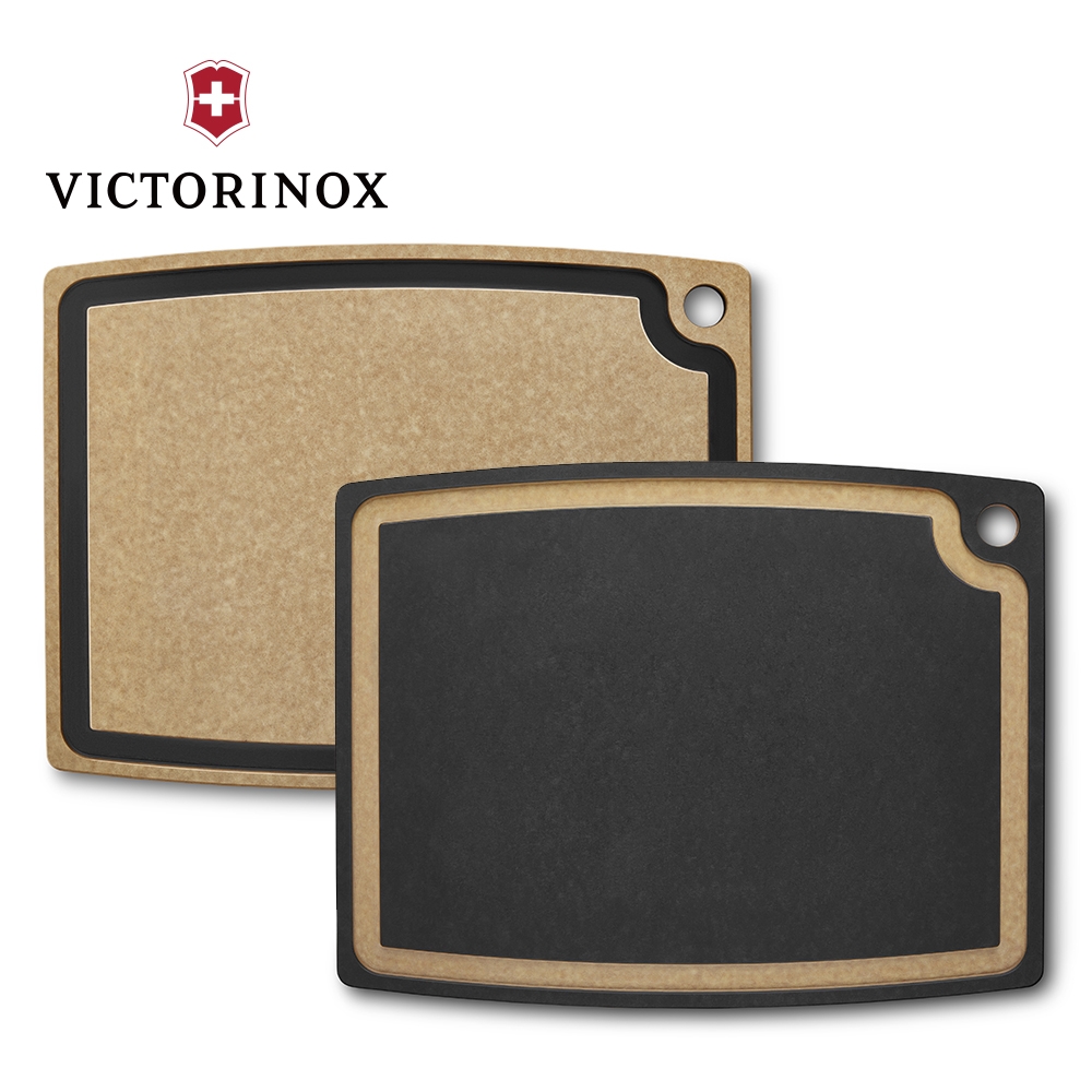 VICTORINOX 瑞士維氏 Gourmet 系列砧板（大）棕色/黑色