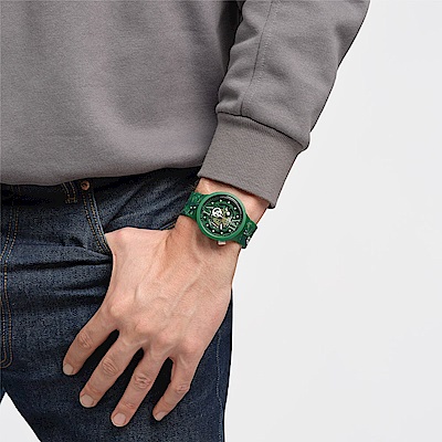 Swatch BIG BOLD系列手錶 CAMOFLOWER GREEN (47mm) 男錶 女錶