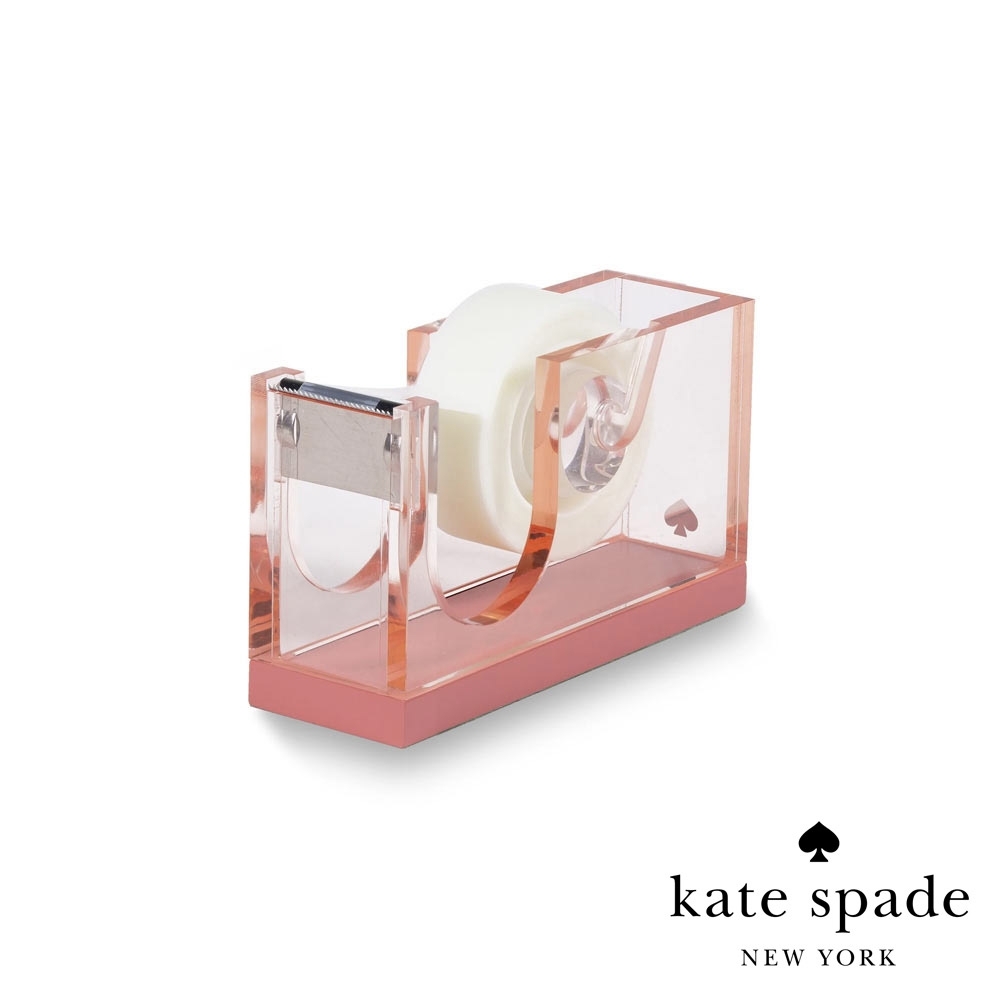 Kate Spade 質感壓克力膠台-沁透經典粉 Tape Dispenser, Colorblock