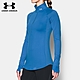 【UNDER ARMOUR】UA 女 Layered Up!半開襟長袖上衣 灰藍-人氣新品 product thumbnail 1