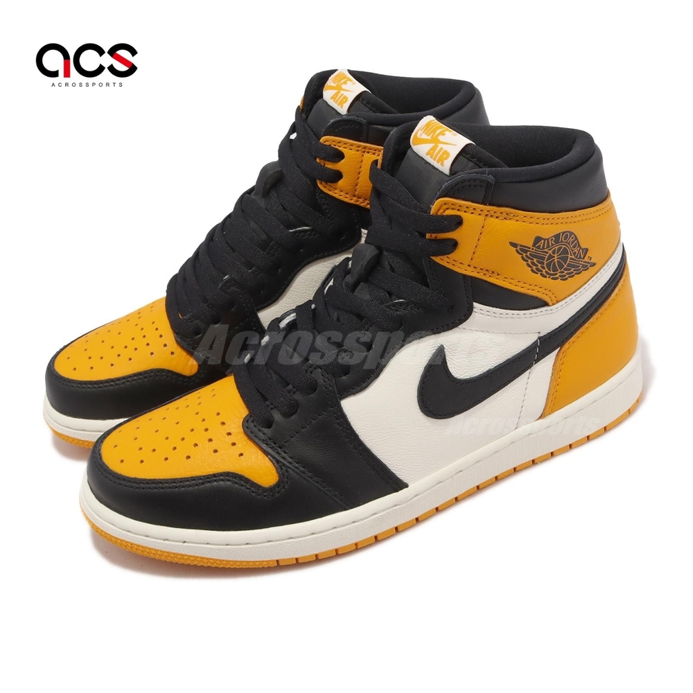 Nike 休閒鞋 Air Jordan 1 Retro High OG 男鞋 黑 黃 Taxi 計程車 AJ1 555088-711