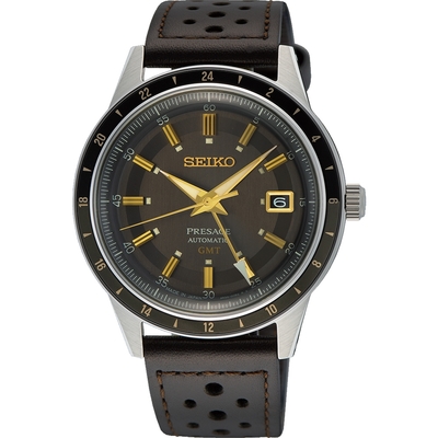 SEIKO 精工 Presage Style60’s系列 公路之旅 GMT機械錶(4R34-00B0J/SSK013J1)