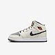 Nike Air Jordan 1 Mid GS [FB9899-100] 大童 休閒鞋 喬丹 AJ1 絨布 米白 灰 product thumbnail 1