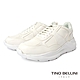 TINO BELLINI 男款 輕量綁帶厚底休閒運動鞋-白 product thumbnail 1
