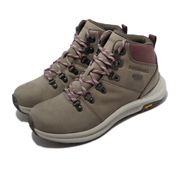 Merrell 戶外鞋 Ontario 2 Mid WP 女鞋 防水 彈性支撐 避震墊片 耐磨 黃金大底 灰 紫 ML036502