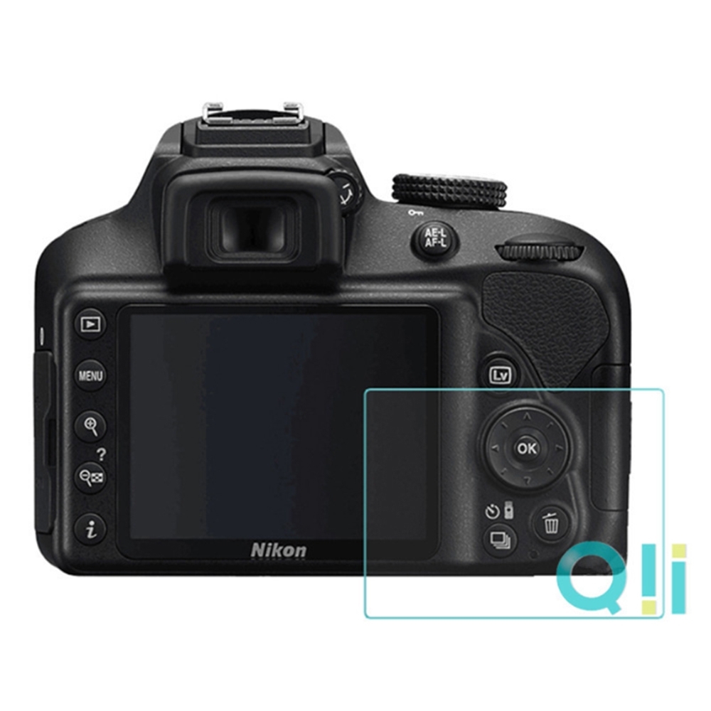 Qii Nikon D3200/D3300/D3400 螢幕玻璃貼 (兩片裝)