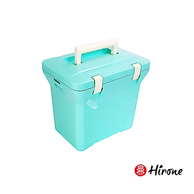 日本Hirone日本製-繽紛假日-便攜式大容量戶外冰桶-7公升-粉末藍