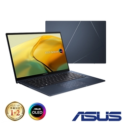 (外接1TB組合) ASUS UX3402VA 14吋2.8K筆電 (i7-1360P/16G/512G SSD/EVO/ZenBook 14 OLED/紳士藍)
