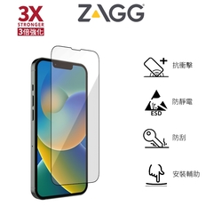 美國ZAGG iPhone 14 Pro Max 6.7吋 滿版鋼化玻璃手機